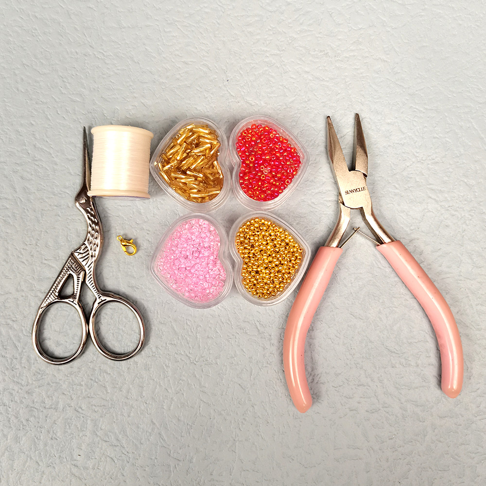 Браслет в винтажном стиле с квадратными бусинами-2