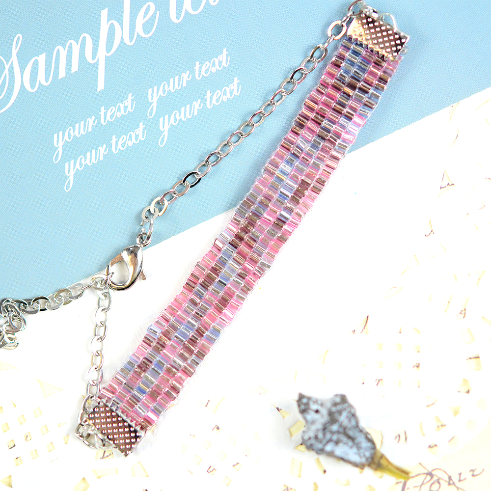 PandaHall Selected мастер-класс по изготовлению браслета из бисера-трубочки.-1