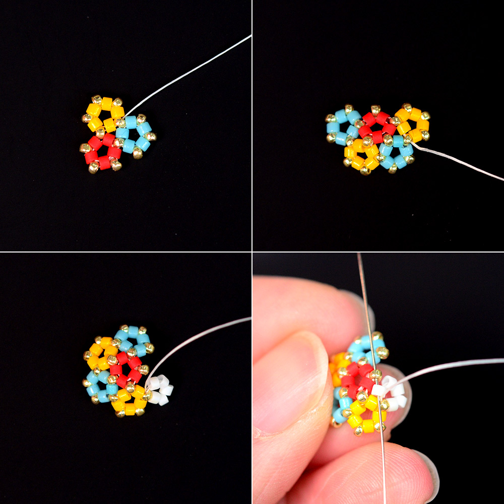 Серьги-шарики из бисера