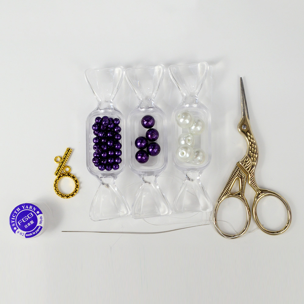 Стекло жемчуг бисером ожерелье-2