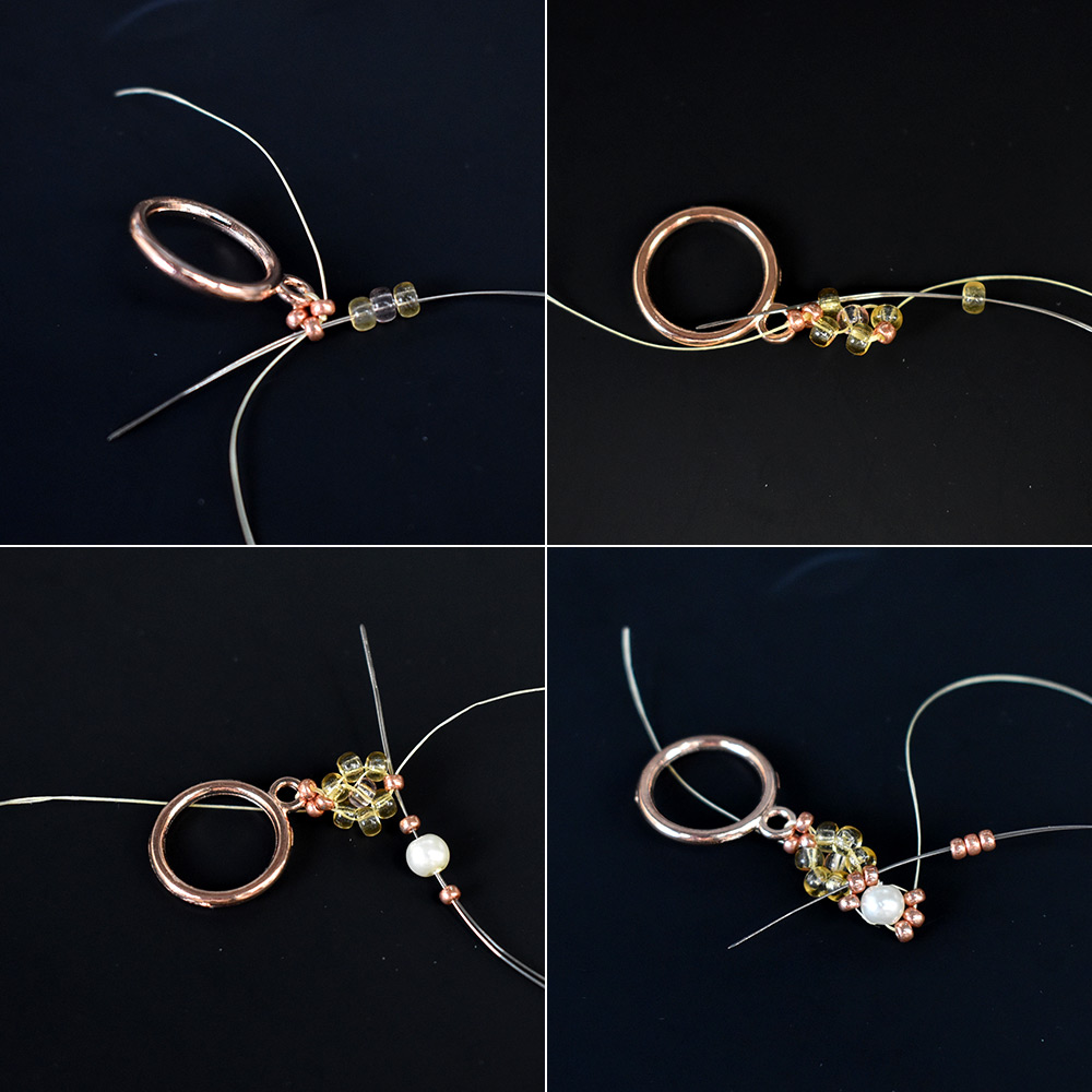 PandaHall Selected мастер-класс по изготовлению весеннего браслета из бисера.-3