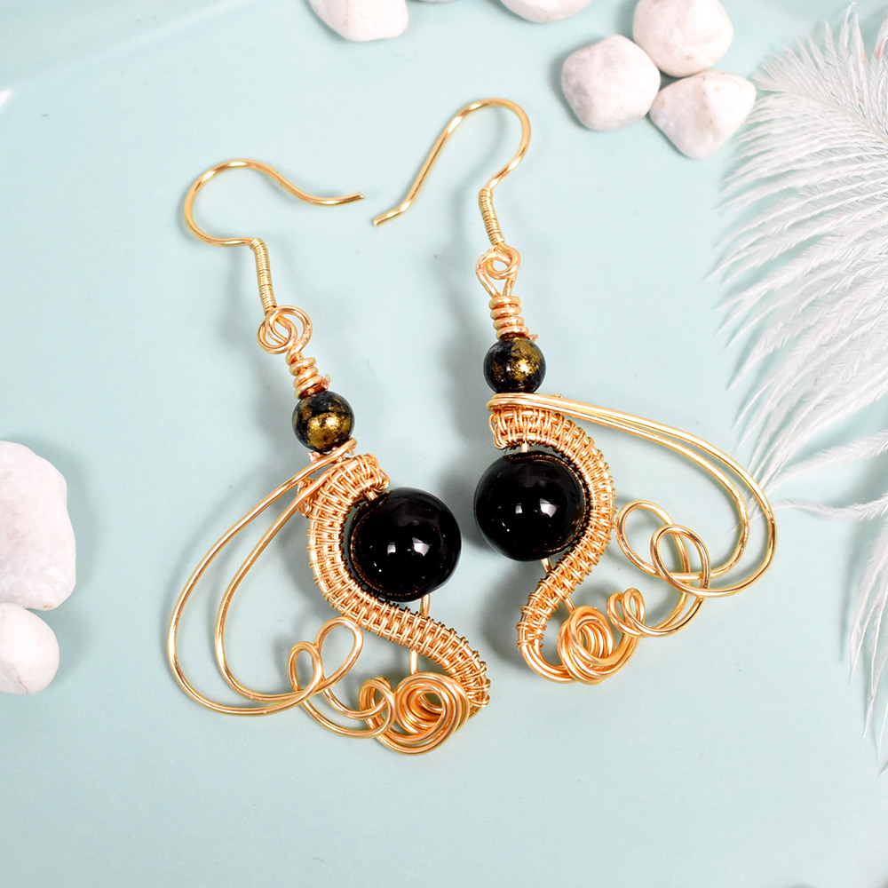 Серьги из проволоки