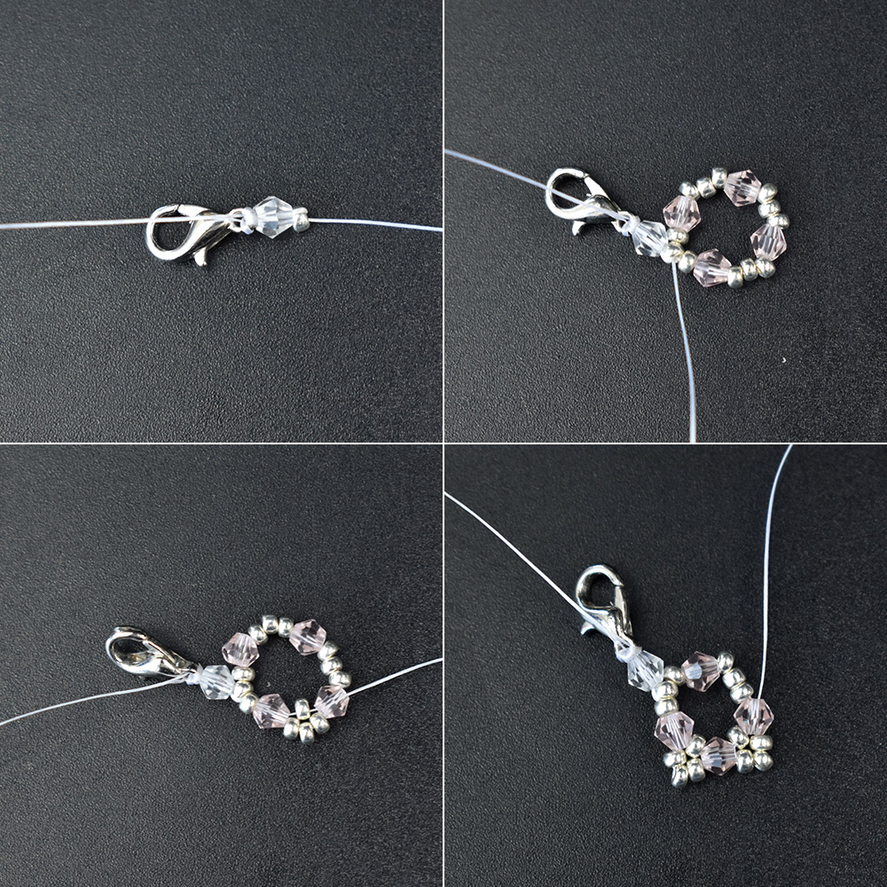 Браслет с хрустальными бусинами-3