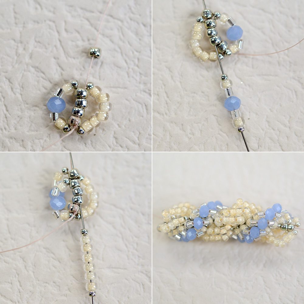 PandaHall Selected мастер-класс по изготовлению спиральных сережек из бисера.-4