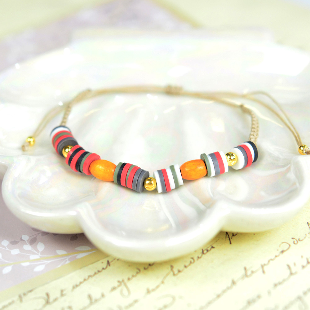 PandaHall Selected мастер-класс по изготовлению браслета из бисера из полимерной глины.-7