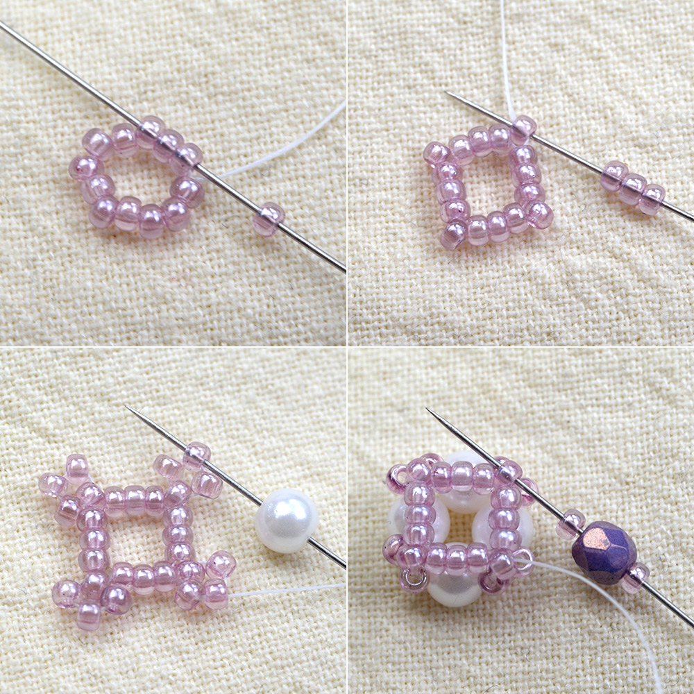 PandaHall Selected идея с серьгами с квадратными жемчужинами-3