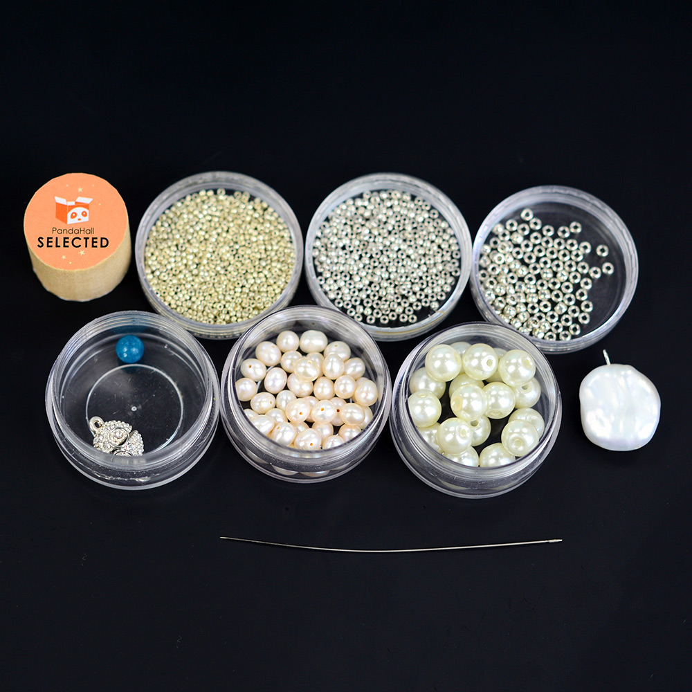 PandaHall Selected мастер-класс по изготовлению элегантного колье-подвески из жемчуга и бисера-2