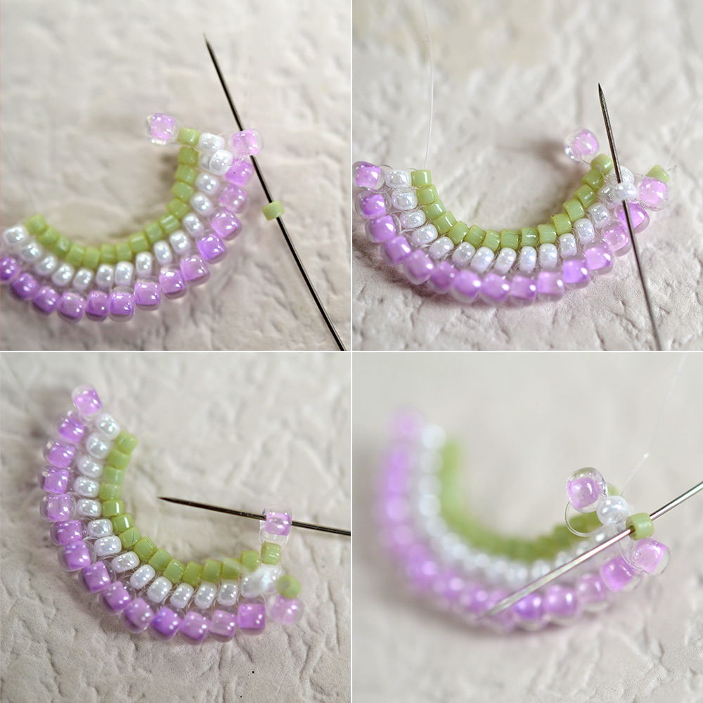 PandaHall Selected мастер-класс по изготовлению спирального ожерелья из бисера.-5