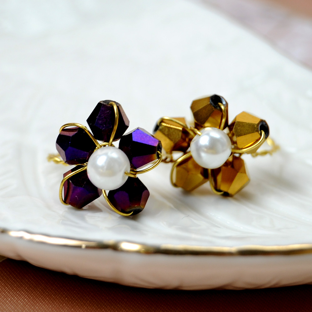 PandaHall Selected руководство по гальваническому кольцу из хрустальных бусин-5