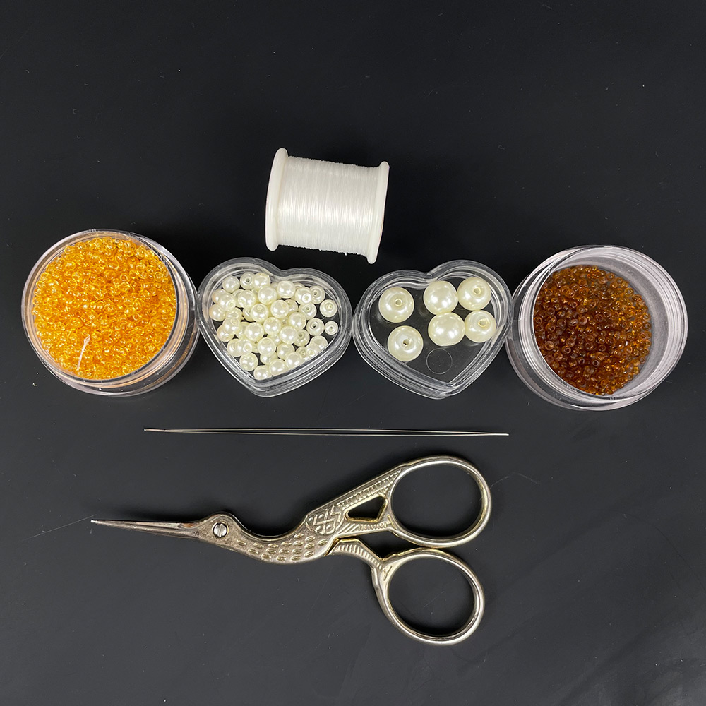 PandaHall Selected мастер-класс по изготовлению колье из бисера со стеклянными жемчужными бусинами-2