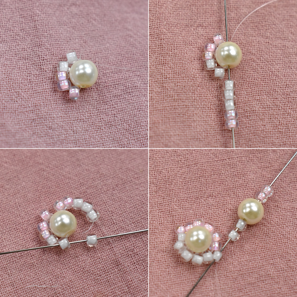 PandaHall Selected мастер-класс по градиентному браслету из жемчуга и бисера-3