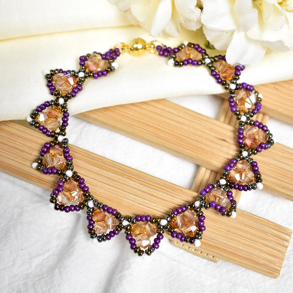 PandaHall Selected идея браслета из бисера с магнитной застежкой-1