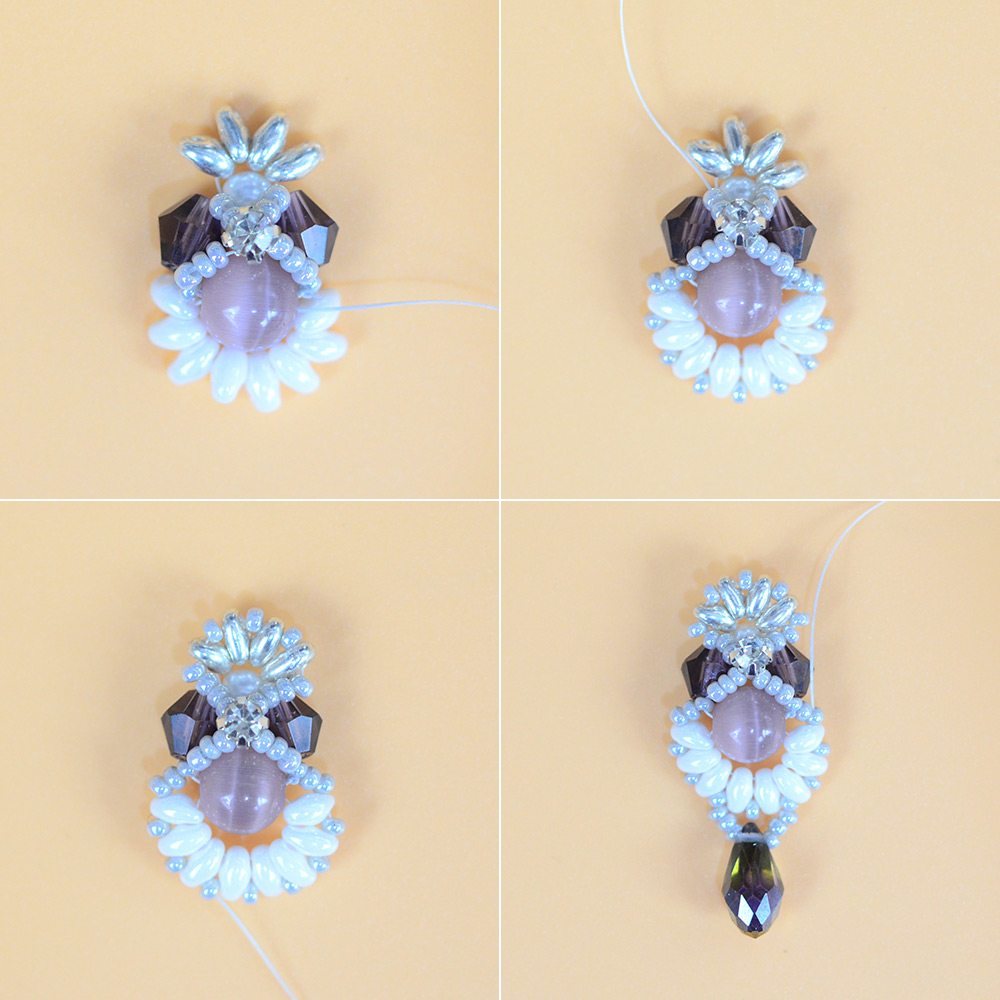 Изысканные серьги с разнообразными бусинами-4