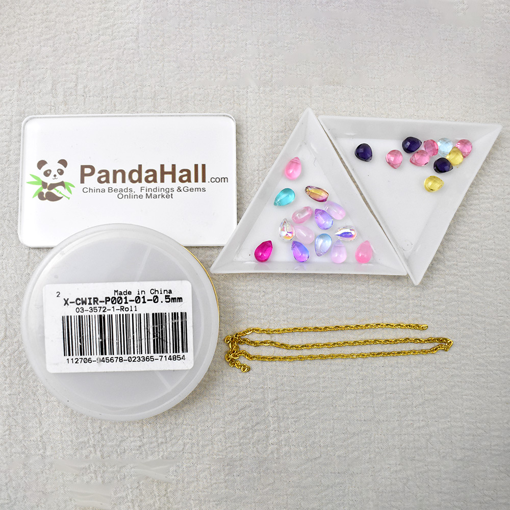 Ожерелье из проволоки в виде капли-2