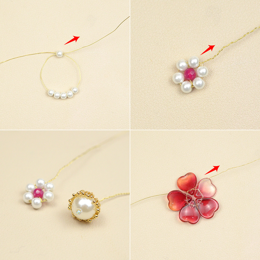 Шпильки для волос в китайском стиле с витыми цветами-3