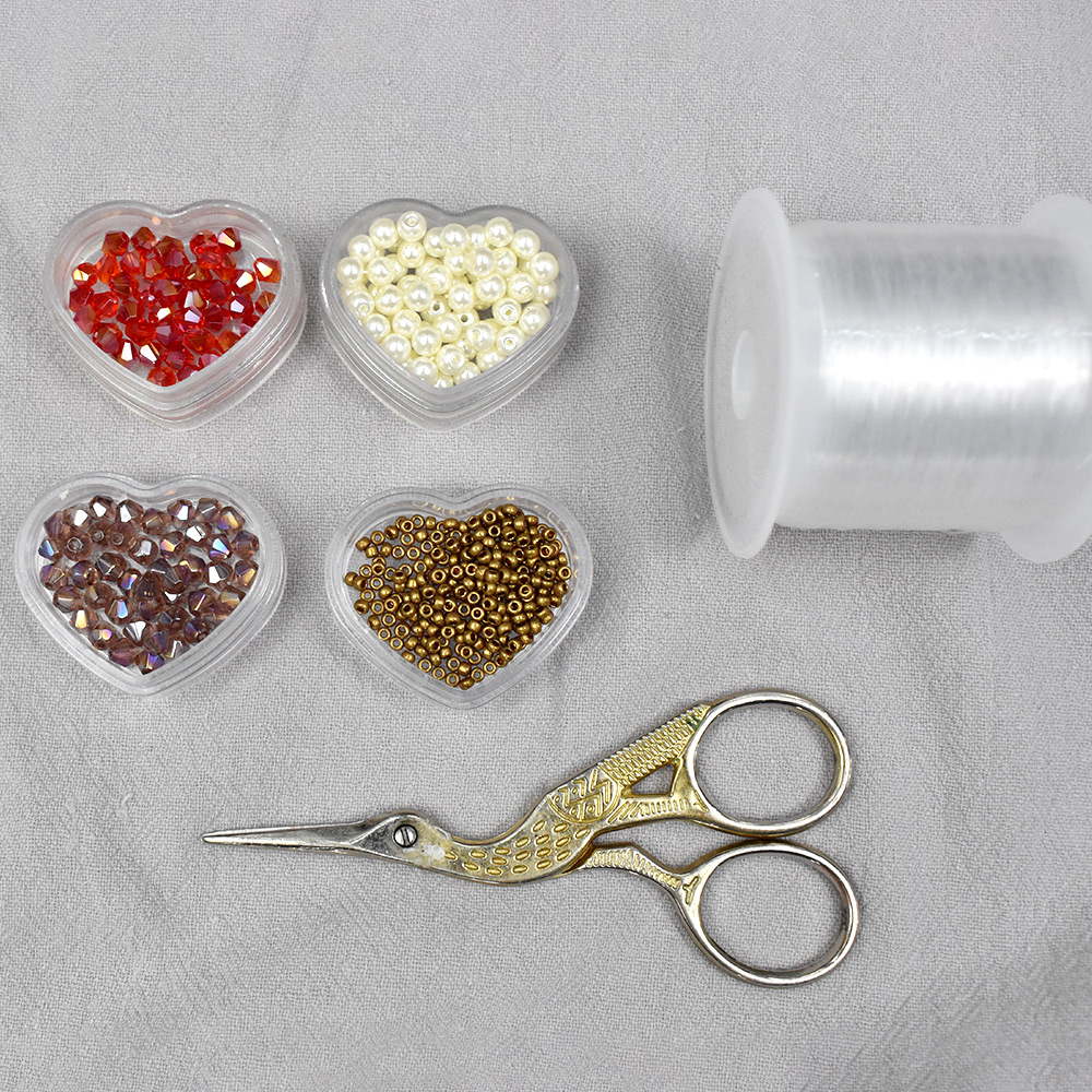 PandaHall Selected мастер-класс по изготовлению винтажного колье из жемчуга и биконусов-2