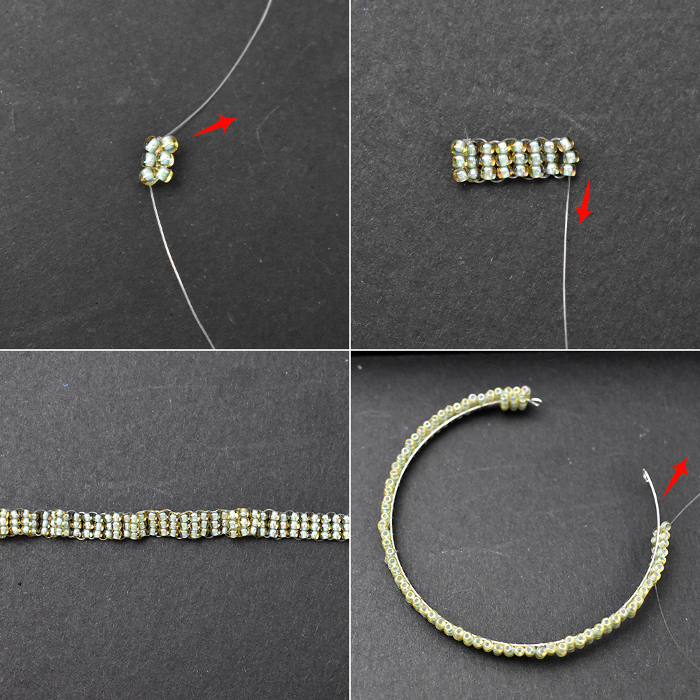 Браслет-бабочка из бисера