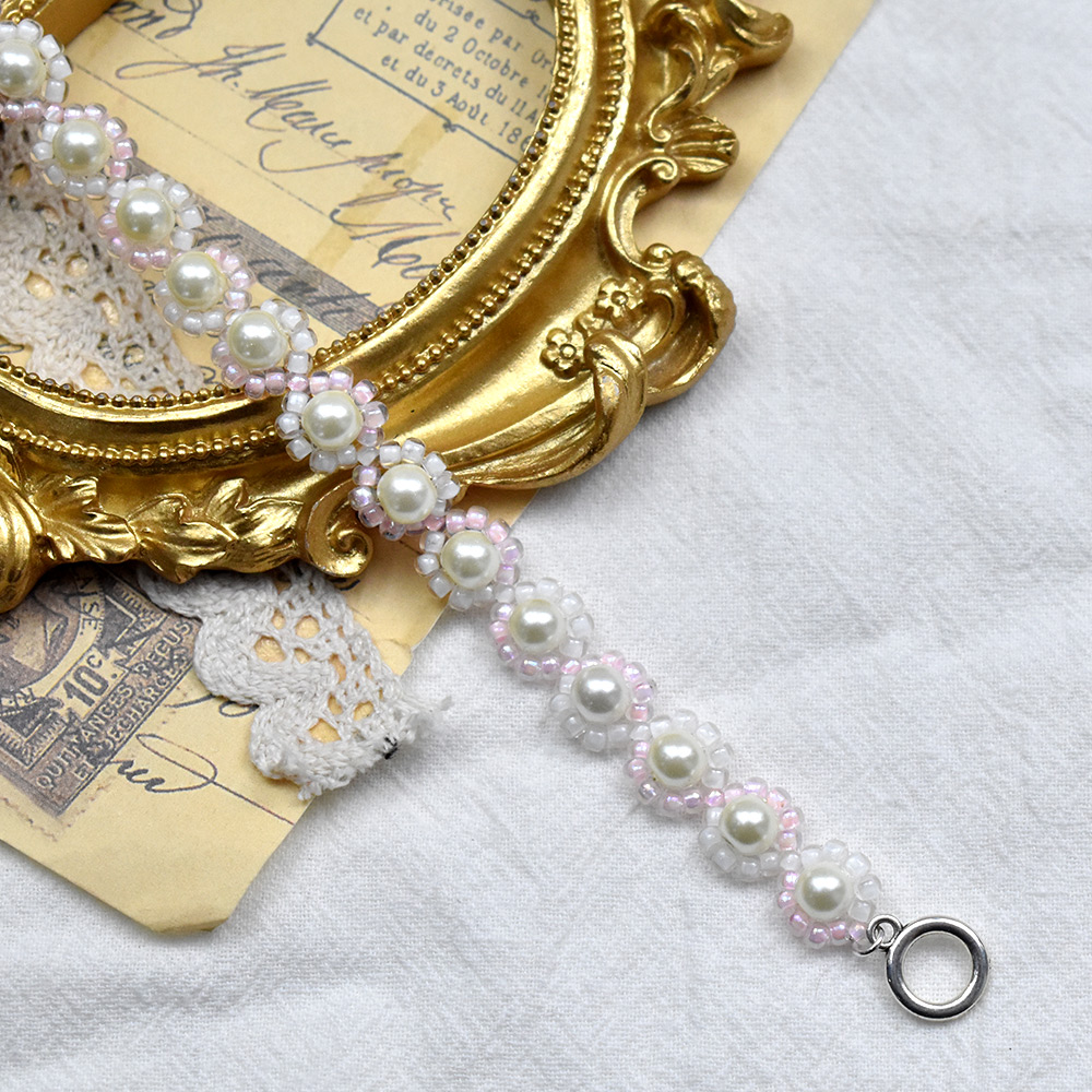 PandaHall Selected мастер-класс по градиентному браслету из жемчуга и бисера-8