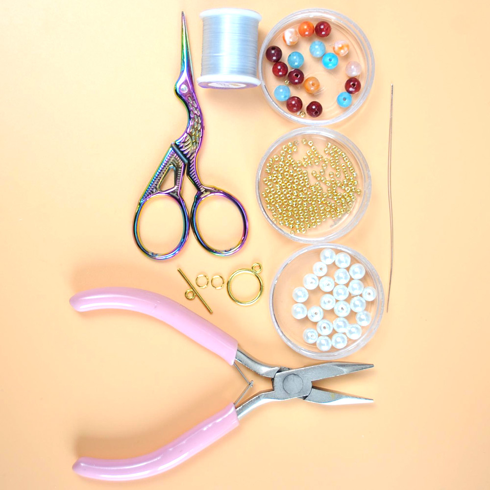 Красочный браслет из бисера с застежкой-тоггл-2