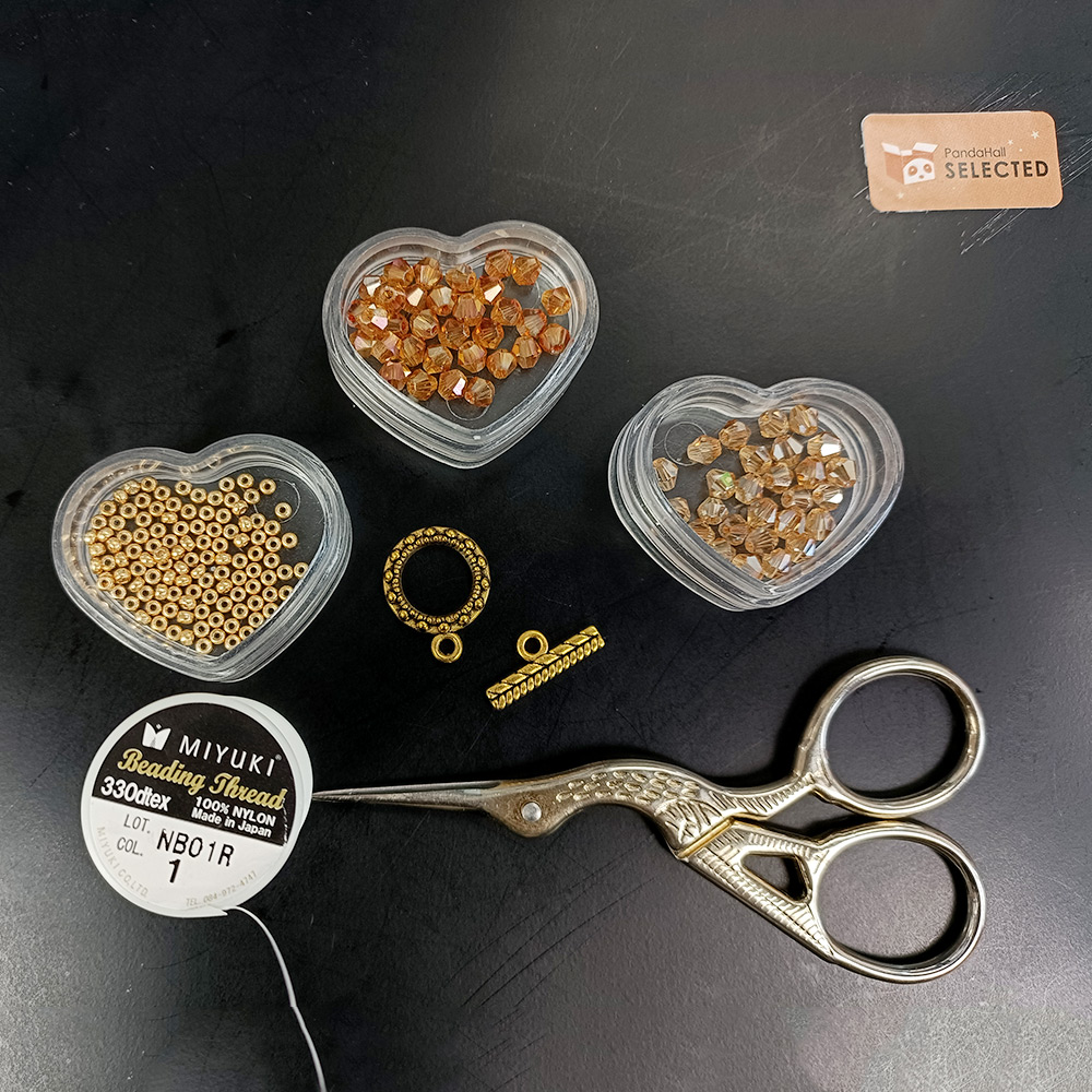 PandaHall Selected идея спирального ожерелья из хрустальных бусин-2