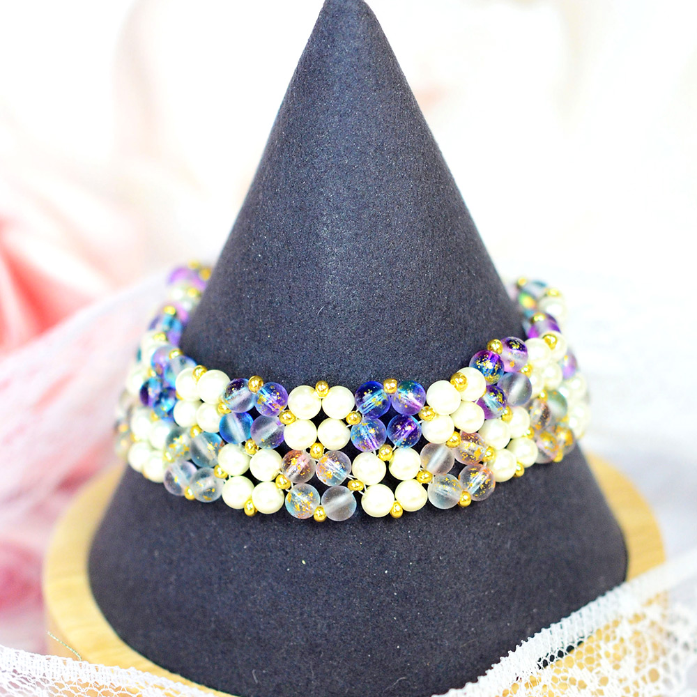 PandaHall Selected мастер-класс по браслету из жемчужного бисера_-6