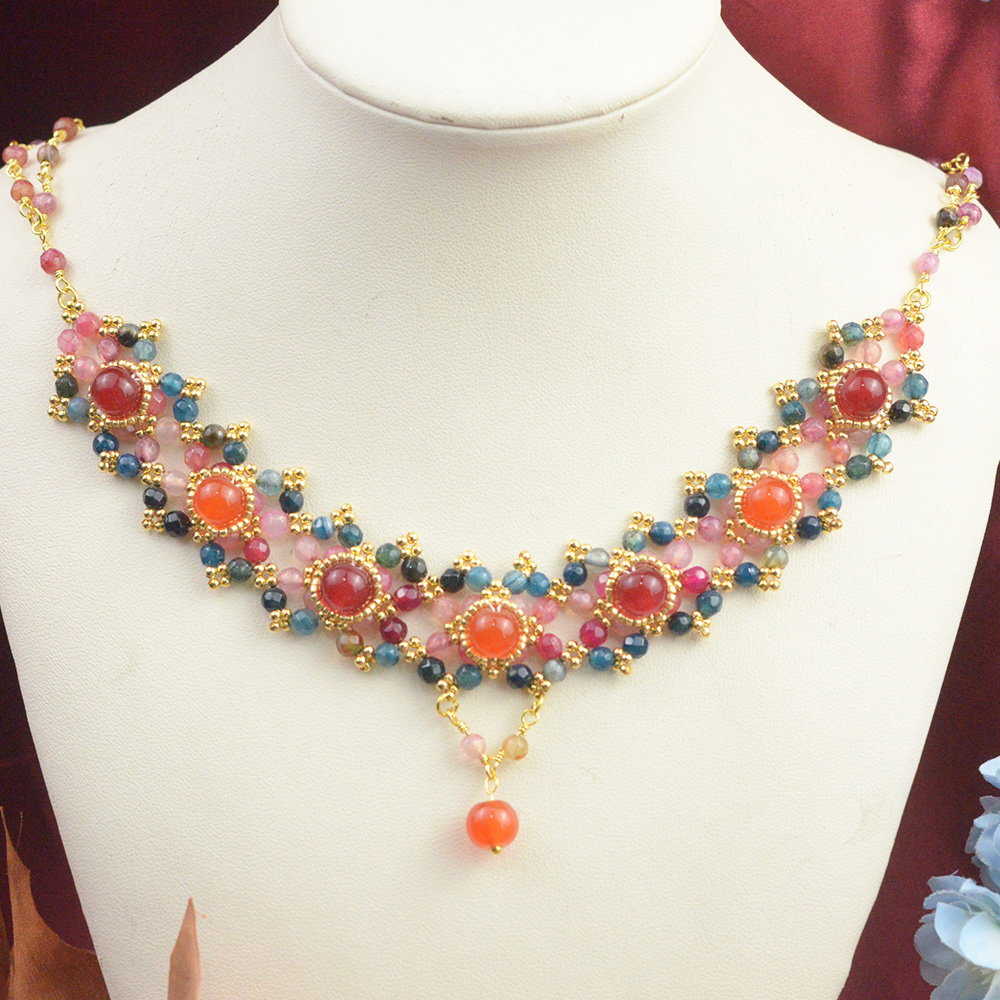 Ожерелья из бисера в стиле ретро-китайский-5