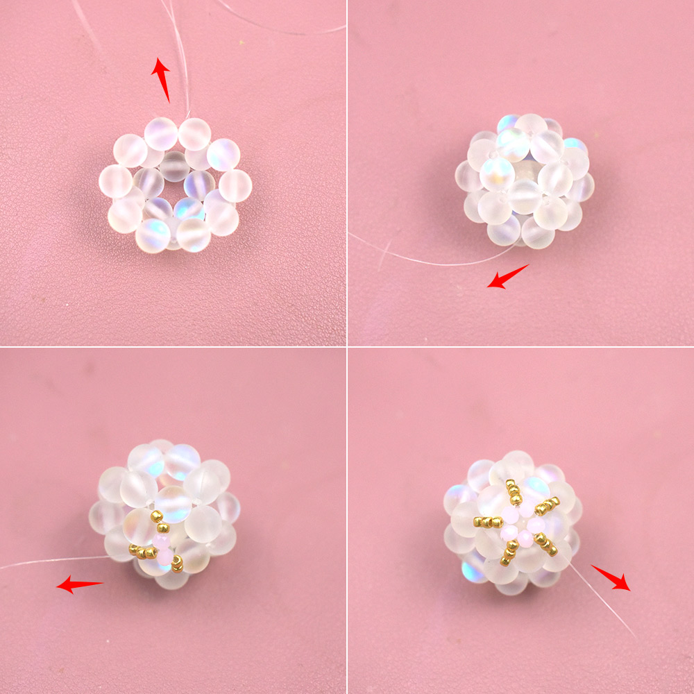 Подвеска-шарик из лунного камня