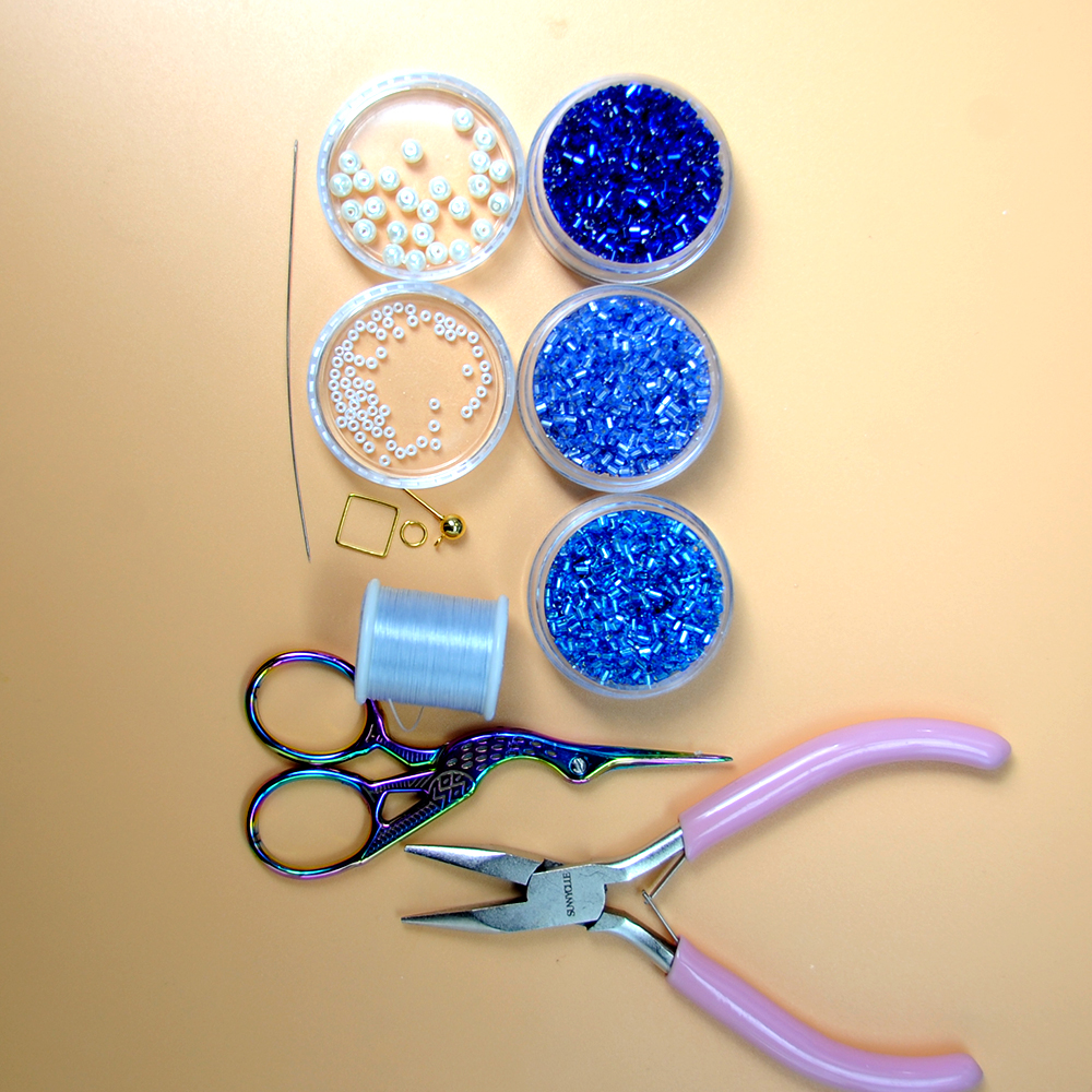 PandaHall Selected идея серег с бахромой и бусинами-трубочками-2